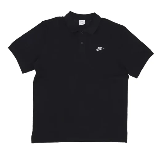 Essentielles Piqué Polo Shirt Schwarz/Weiß - Nike - Modalova