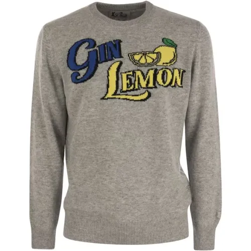 GYN Lemon wool and cashmere blend jumper , male, Sizes: XL - MC2 Saint Barth - Modalova