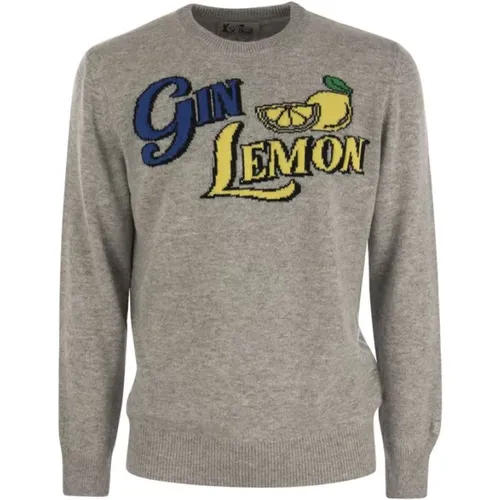 GYN Lemon wool and cashmere blend jumper , male, Sizes: XL, M, L - MC2 Saint Barth - Modalova