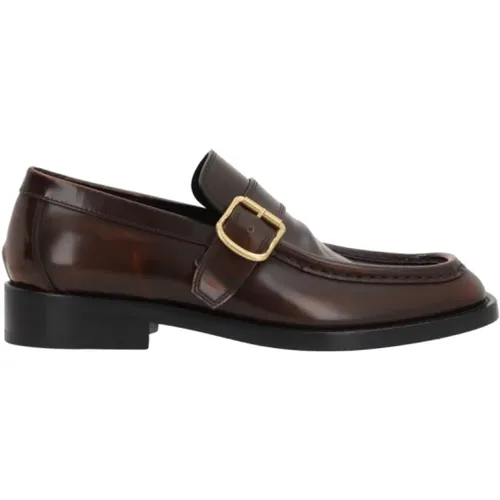 Braune Vintage Leder Loafer - Dries Van Noten - Modalova