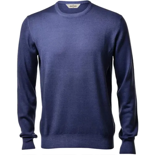 Round-neck Knitwear , male, Sizes: L, M, XL - Gran Sasso - Modalova