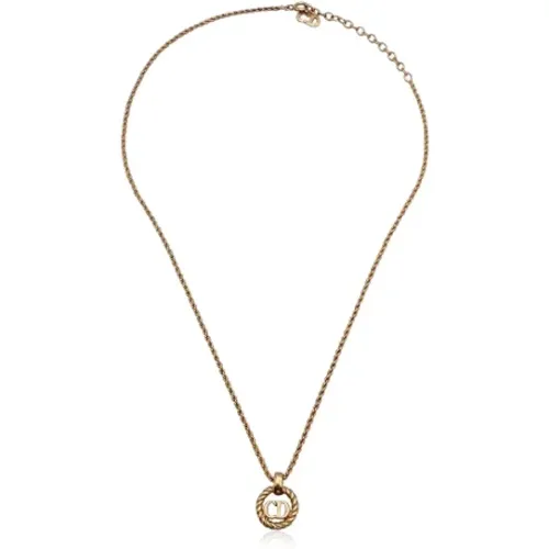 Pre-owned Metal necklaces , female, Sizes: ONE SIZE - Dior Vintage - Modalova