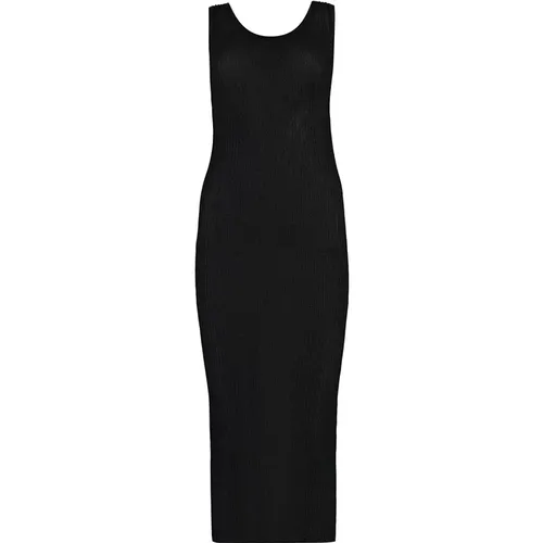 Geripptes Strick-Midi-Kleid PINKO - pinko - Modalova