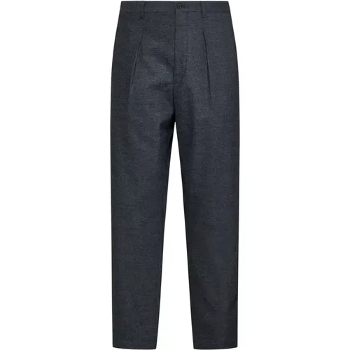 Tailored Wool Cashmere Trousers , male, Sizes: L, M, XL - Giorgio Armani - Modalova