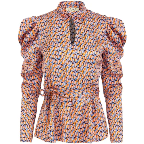 Groovy Hochgeschlossene Bluse mit CutOutPrint , Damen, Größe: XS - JAAF - Modalova