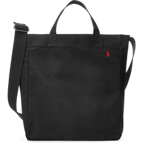 Canvas Shopper Tote Bag , male, Sizes: ONE SIZE - Ralph Lauren - Modalova