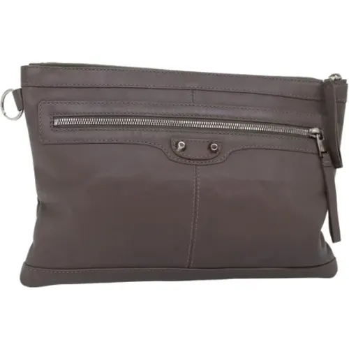 Pre-owned Leather clutches , female, Sizes: ONE SIZE - Balenciaga Vintage - Modalova