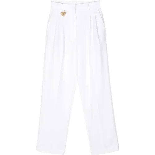 High Waist Trousers , female, Sizes: XS, S - Moschino - Modalova