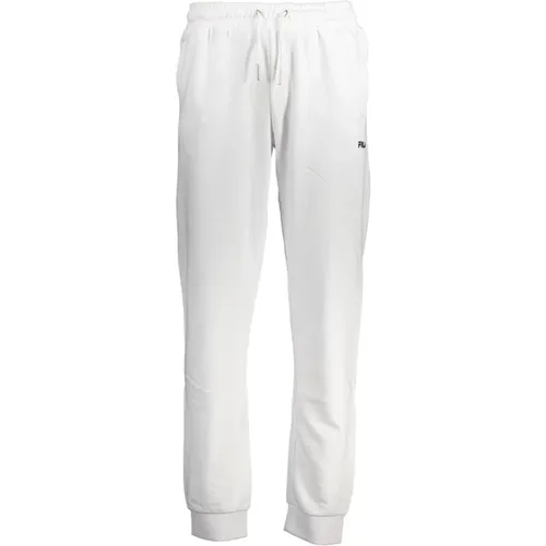 Sporty Elastic Waistband Sweatpants with Embroidery , male, Sizes: L, S, XL, M - Fila - Modalova