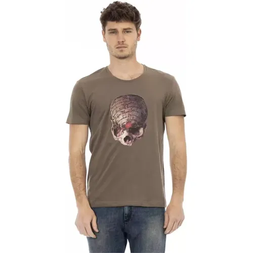 Stylish Short Sleeve T-Shirt with Unique Frontprint , male, Sizes: 2XL, 3XL, XL, S, L, M - Trussardi - Modalova