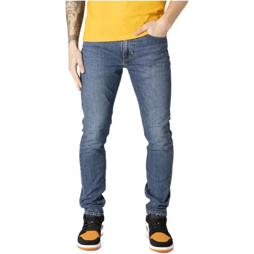 Levi's, Blaue Slip-On Abgetragene Jeans , Herren, Größe: W28 L32 - Levis - Modalova