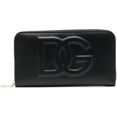 Embossed Logo Wallet , female, Sizes: ONE SIZE - Dolce & Gabbana - Modalova