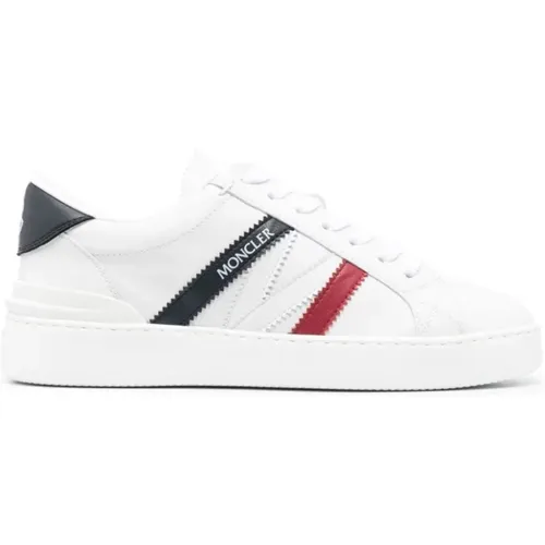 Leather Low Top Sneakers , female, Sizes: 5 1/2 UK, 2 UK - Moncler - Modalova