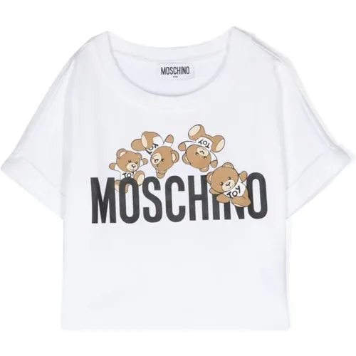 Teddy Bear Weißes T-Shirt Kinder - Moschino - Modalova