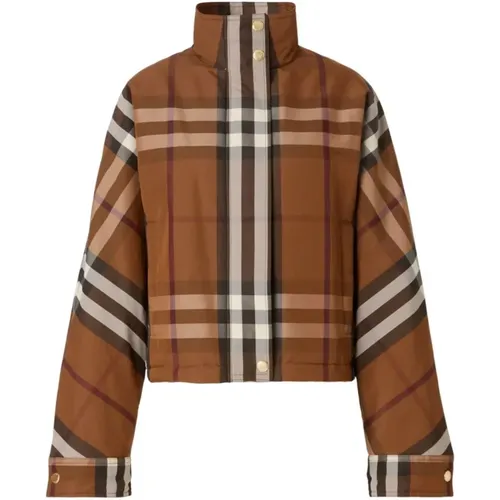 Ayton Check Zip-Up Jacket , female, Sizes: L - Burberry - Modalova