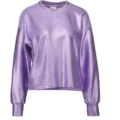 Metallic Sweater with Glamour Touch , female, Sizes: S - Dante 6 - Modalova