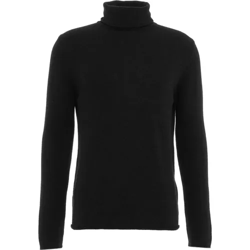 Schwarzer Strickpullover für Herren , Herren, Größe: 2XL - Daniele Fiesoli - Modalova