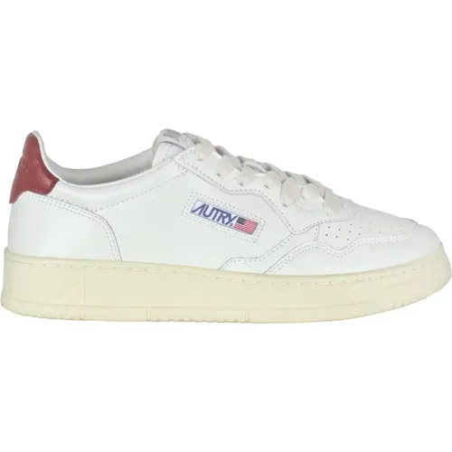 Leather Sneakers with Embroidered Logo , female, Sizes: 4 UK, 5 UK, 6 UK, 8 UK, 3 UK - Autry - Modalova