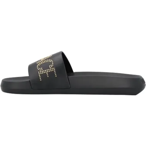 Rubber sandals , male, Sizes: 10 1/2 UK - Versace - Modalova