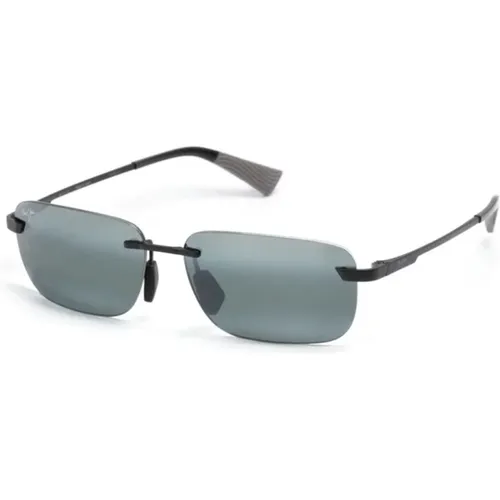 Lanakila 624-02 Matte W/Grey Sunglasses , unisex, Sizes: 59 MM - Maui Jim - Modalova