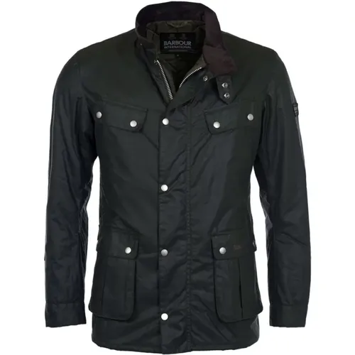 Duke Gewachste Motorradjacke - Barbour - Modalova