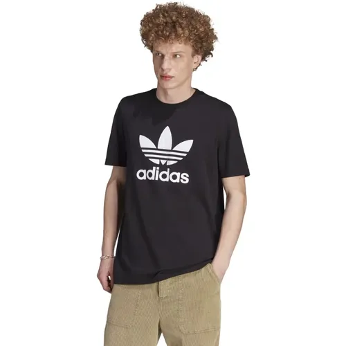 Trefoil Logo Tee , Herren, Größe: L - Adidas - Modalova