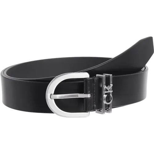 Sophisticated Leather Loop Belt , female, Sizes: 75 CM, 80 CM - Calvin Klein - Modalova