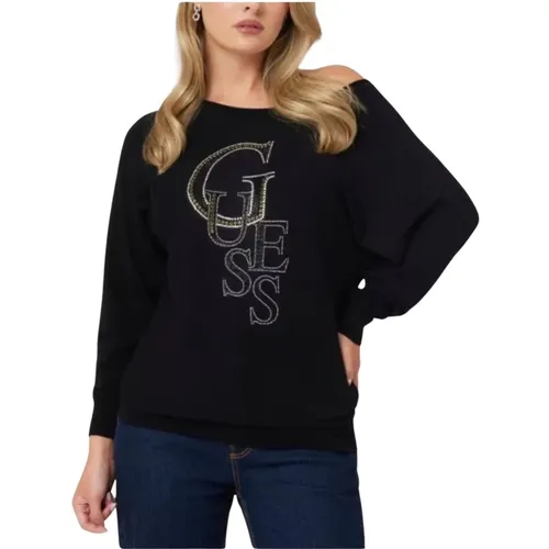 Damen Pullover Logato , Damen, Größe: S - Guess - Modalova