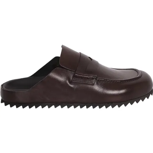 Nappa leather sandals , male, Sizes: 6 1/2 UK - Officine Creative - Modalova