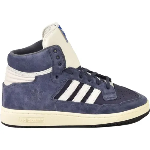 Leder Sneakers mit Gummisohle , Herren, Größe: 44 2/3 EU - Adidas - Modalova