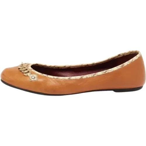 Pre-owned Leather flats , female, Sizes: 5 1/2 UK - Marc Jacobs Pre-owned - Modalova