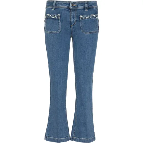 Cropped Jeans , Damen, Größe: W27 - Liu Jo - Modalova
