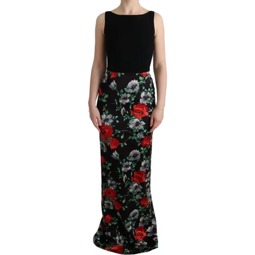 Multicolor Blumenmuster Sheath Kleid - Dolce & Gabbana - Modalova