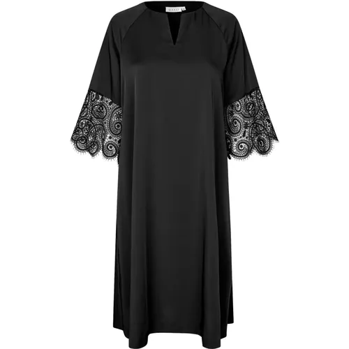 Elegant Dress with Lace Details , female, Sizes: 2XL, L, XL, S - Masai - Modalova