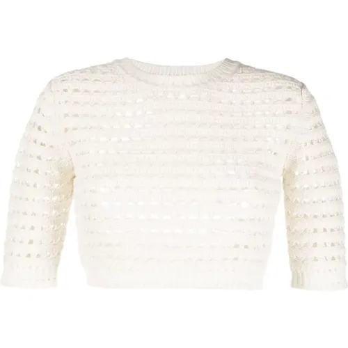 Weißes Casual Pullover Sweatshirt , Damen, Größe: L - See by Chloé - Modalova