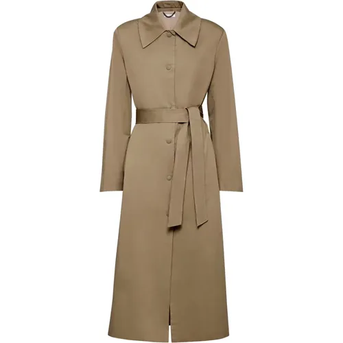 Oversized Trench Coat with Shoulder Straps , female, Sizes: M, XS, 2XS, S - MVP wardrobe - Modalova