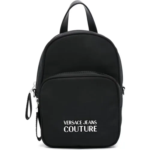 Schwarze Eimer Tasche Rucksack für Frauen - Versace Jeans Couture - Modalova