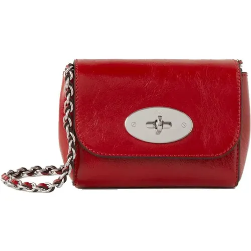 Micro Lily Leather Handbag , female, Sizes: ONE SIZE - Mulberry - Modalova