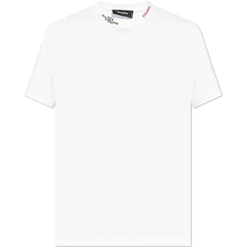 T-Shirt mit Logo , Herren, Größe: 2XL - Dsquared2 - Modalova