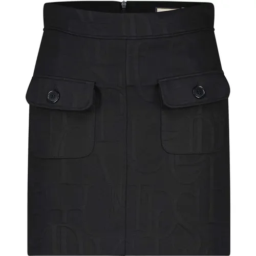 Paris Mini Skirt with Allover Letters , female, Sizes: XL - Seductive - Modalova