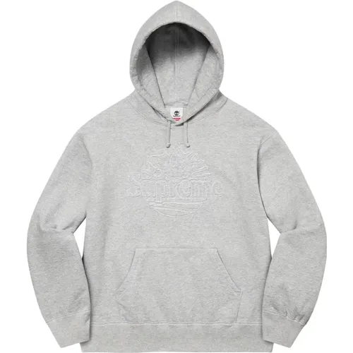 Limitierte Auflage Kapuzenpullover Heather Grey - Supreme - Modalova