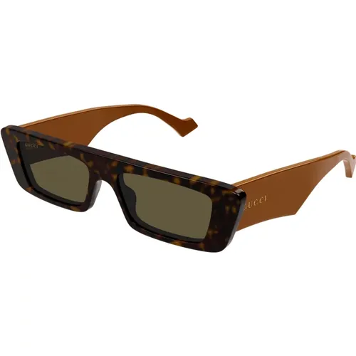 Stylish Sunglasses in Havana/ , male, Sizes: 54 MM - Gucci - Modalova
