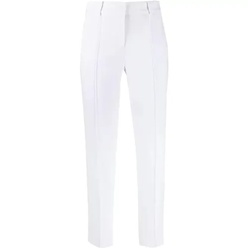 Weiße Casual Slim Crop Pant , Damen, Größe: XL - Michael Kors - Modalova