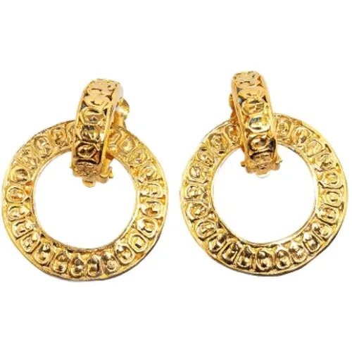 Pre-owned Metal earrings , female, Sizes: ONE SIZE - Chanel Vintage - Modalova