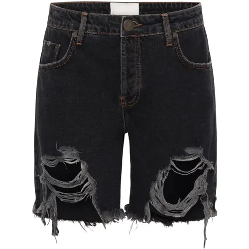 Schwarze Stevies Shorts , Damen, Größe: W25 - One Teaspoon - Modalova