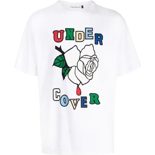 Weißes T-Shirt Uc2C3807 , Herren, Größe: L - Undercover - Modalova