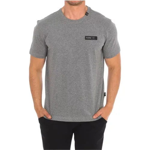 Kurzarm T-Shirt mit Markendruck , Herren, Größe: XL - Plein Sport - Modalova