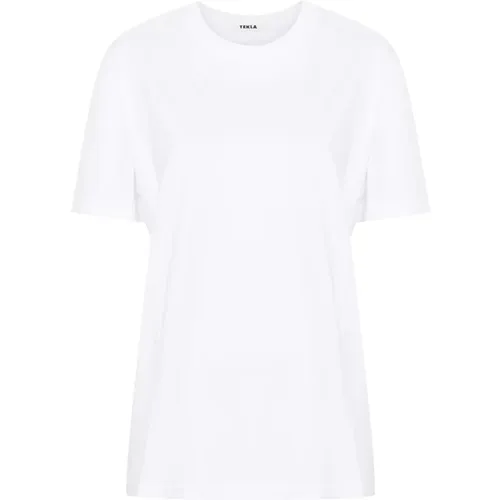 Weiße Schlaf T-Shirt , Damen, Größe: XS - Tekla - Modalova