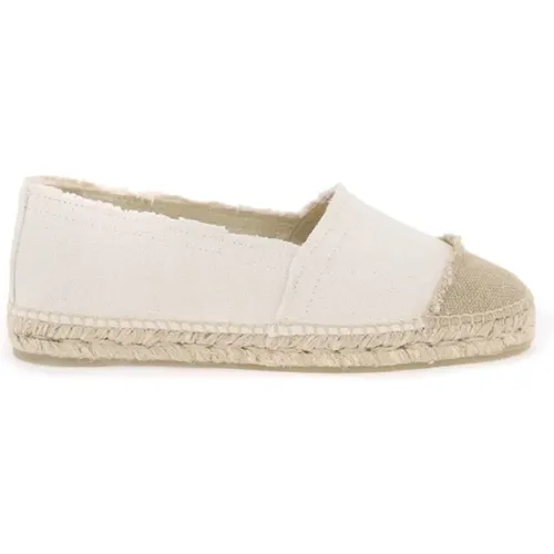 Glitter Finish Espadrilles with Contrasting Insert , female, Sizes: 3 UK - Castañer - Modalova