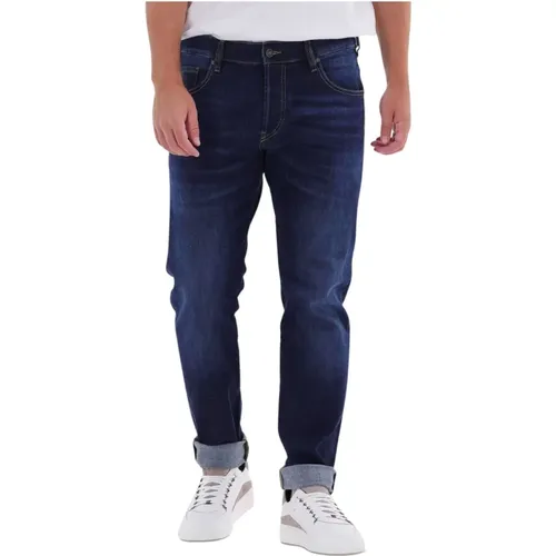 Straight Leg Jeans Blau , Herren, Größe: W30 L34 - Diesel - Modalova